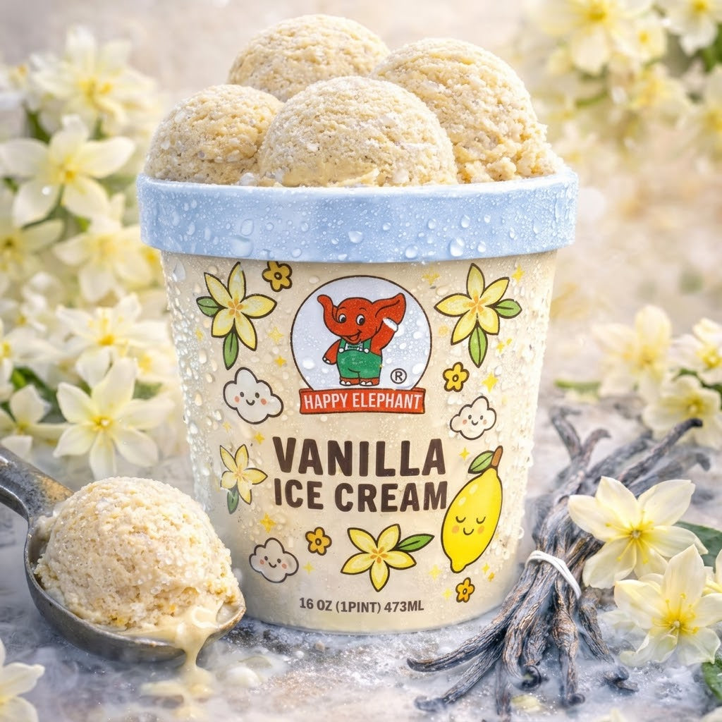 ICE CREAM - VANILLA (HAPPY ELEPHANT)