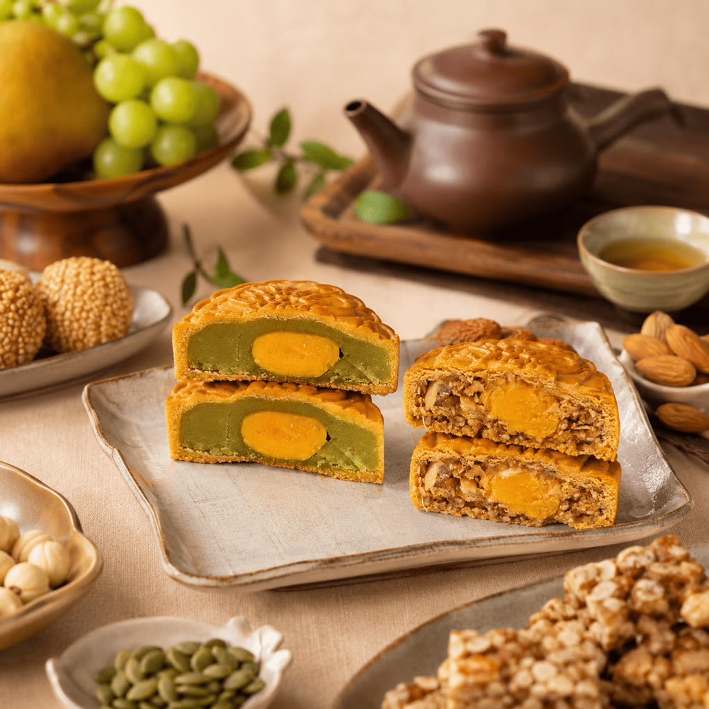 BANH TRUNG THU - Moon Cake Mung Bean-Panda Leaves (Tolk) 480g