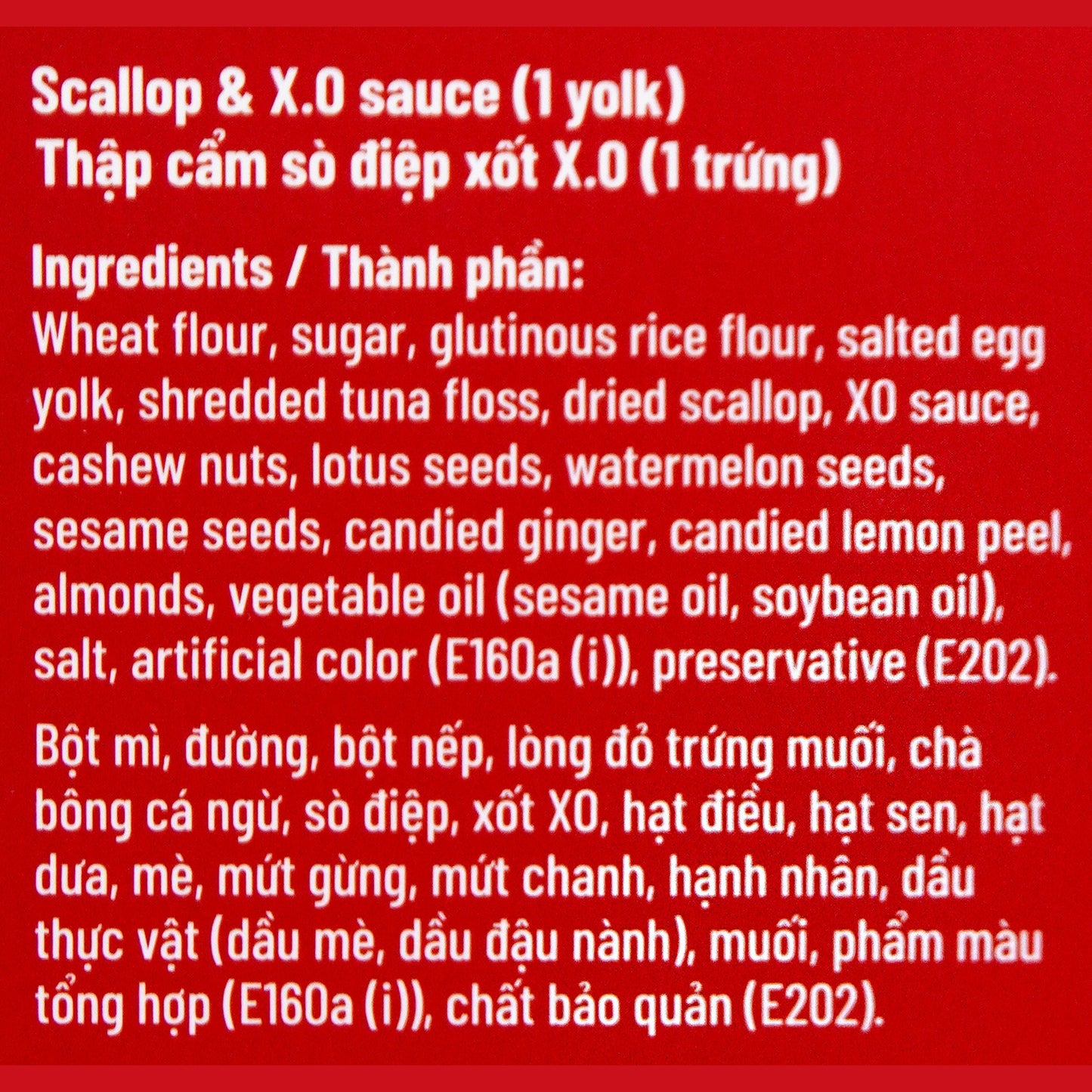 Banh Trung Thu Tham Cam CT Choice - Combo Box 4 Banh (Moon Cake - Red Box)