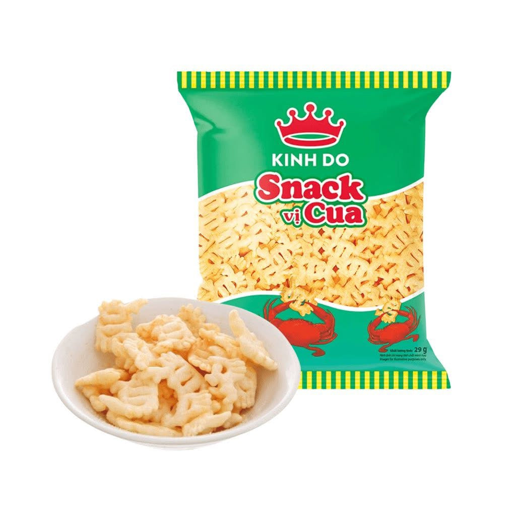 SNACKS VI CUA KINH DO - (1 bich 10GOI 22$) KiNH DO Snack Bag 32g Crab