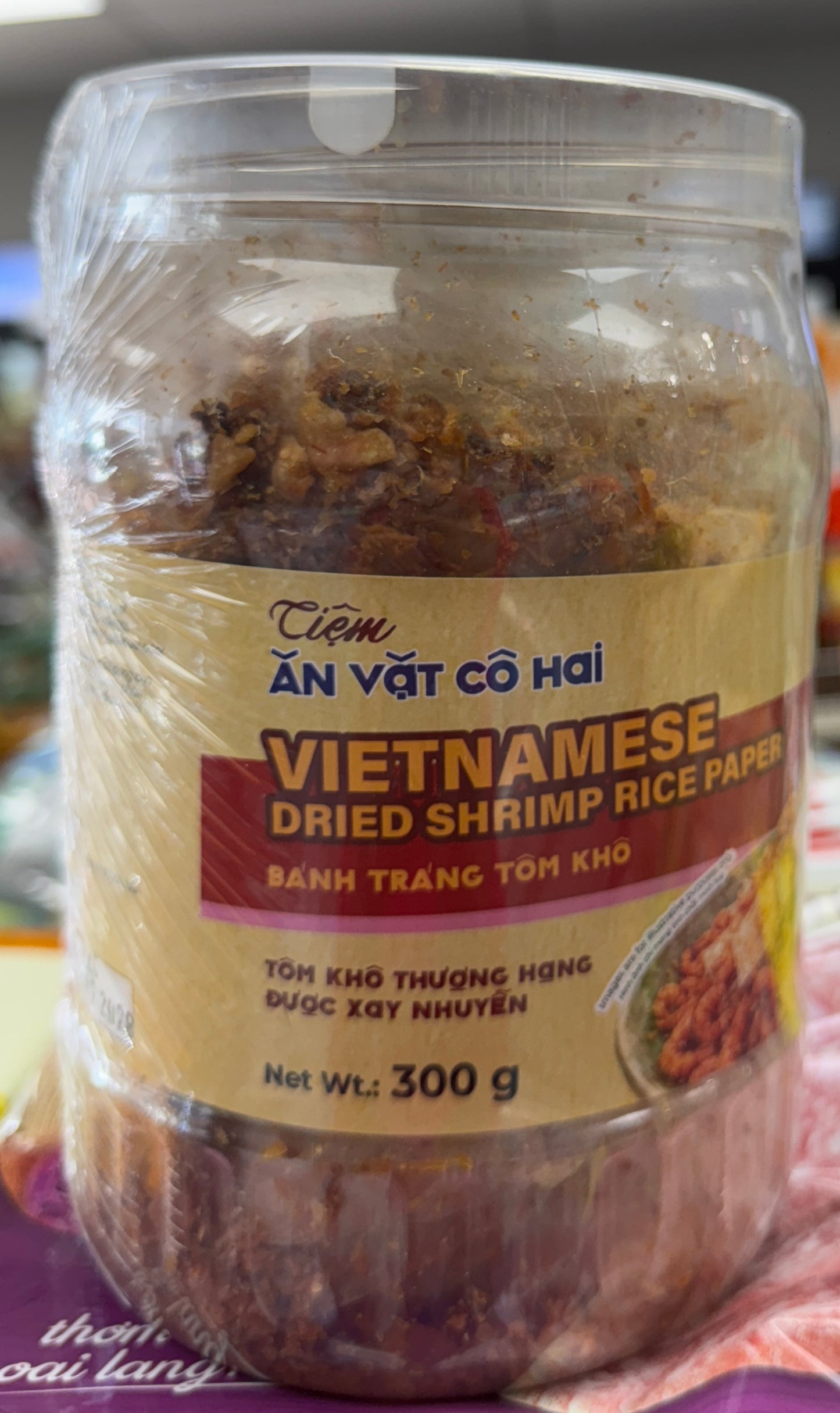 Banh trang tom kho 300gram
