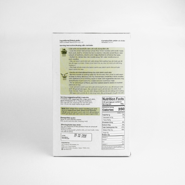 Banh Canh Hue - DRIED Hue Thick Noodle - 454g