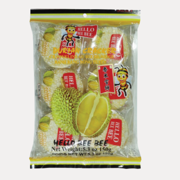 Banh Gao Vi Sau Rieng - HBB RICE CRACKER DURIAN 5.3OZ