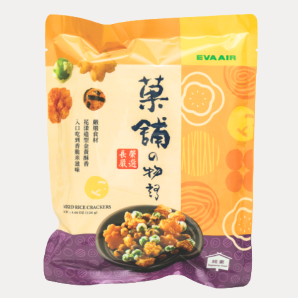 Banh Gao mix vi - EVA AIR MIXED RICE CRACKERS 4.44OZ