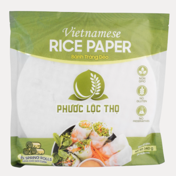 Banh trang Deo 22cm 340g Phuoc Loc Tho - Vietnamese Round Rice Paper 22cm 340g