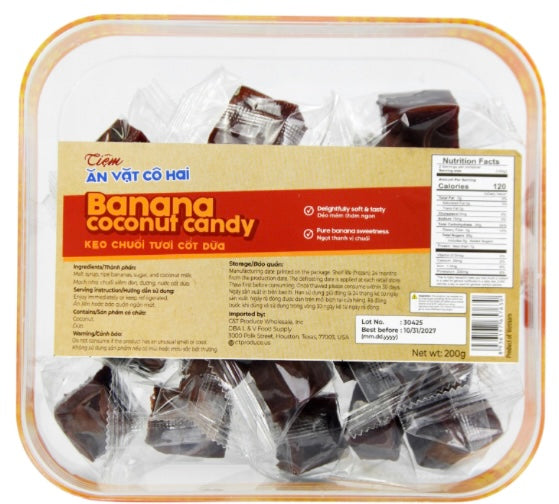 KEO CHUOI TUOI NUOC COT DUA - 300 G