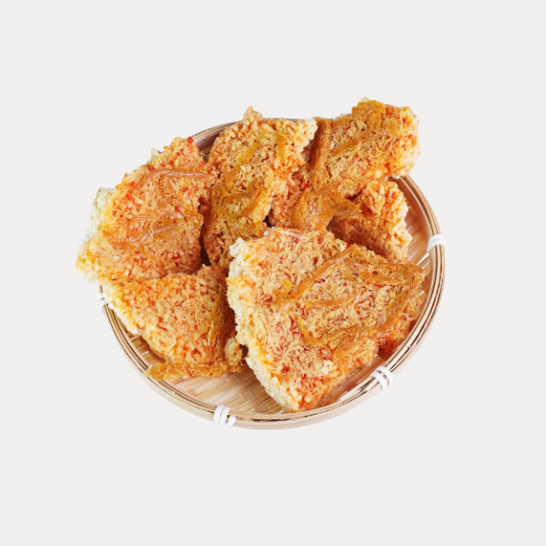 Crispy rice with dried vegetarian chicken 120gr