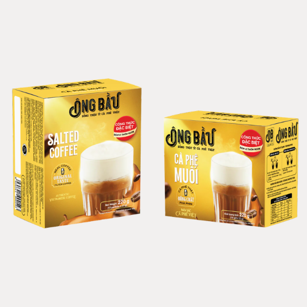 Ca Phe Muoi Hoa Tan Ong Bau 220 g - ONG BAU INSTANT SALTED COFFEE