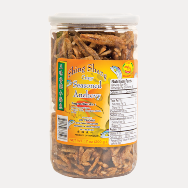 Ca com tam gion cay - DRAGONFLY ANCHOVY W/CHILI 200G 5.9OZ