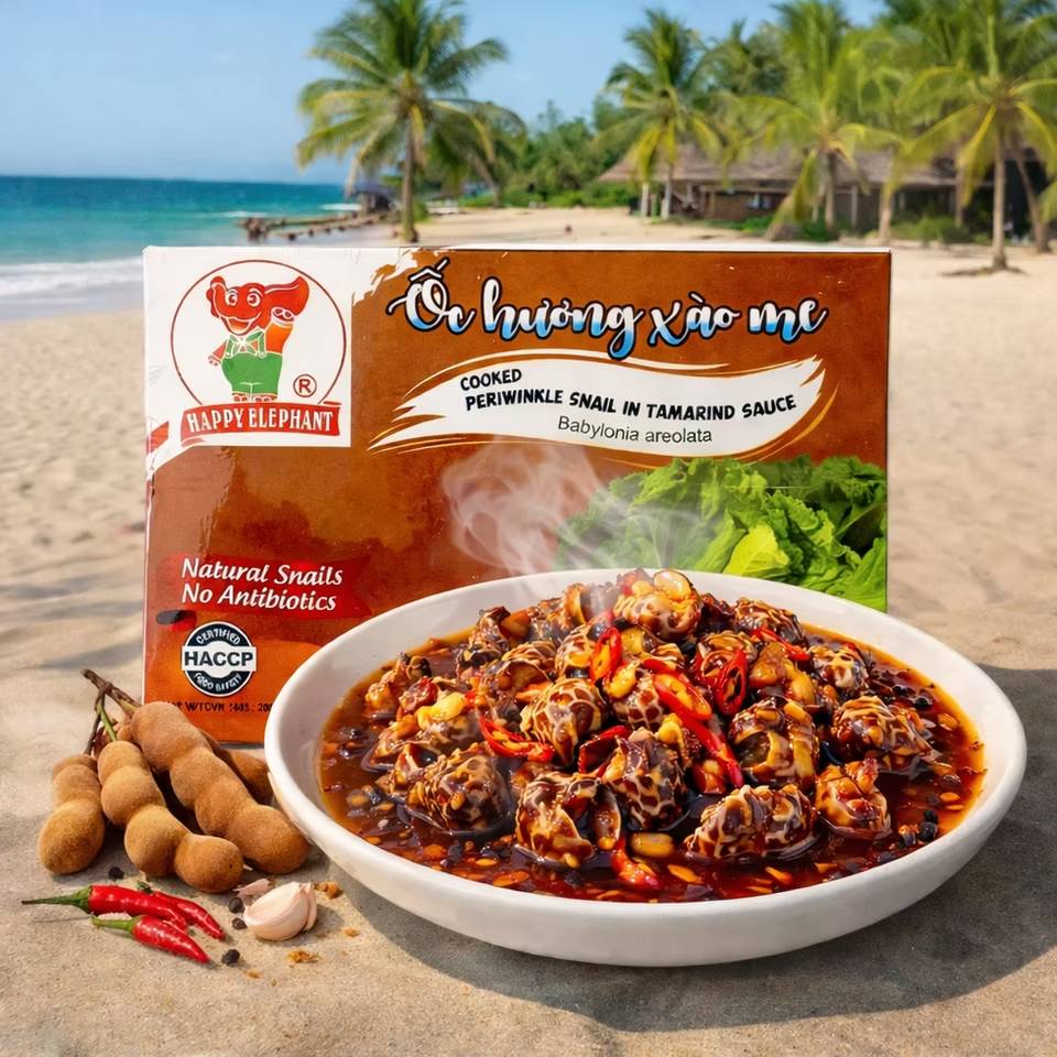 OC HUONG XAO ME / COOKED PERIWINKLE SNAIL IN TAMARIND
SAUCE 14OZ