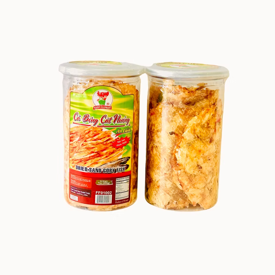 CA BONG CAT NUONG/DRIED SAND GOBY FISH 24X7OZ/JARS