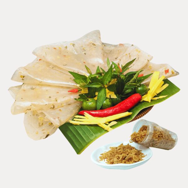 Rice paper with red chili, Vietnamese coriander and salted fried onions 340gr