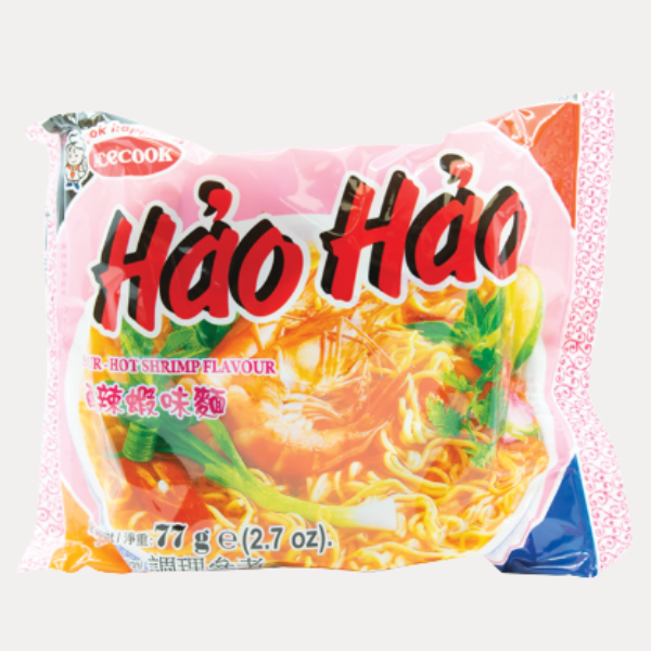 Hao Hao Mi Tom chua cay (goi} - HAO HAO HOT/ SOUR SHRMP NOODLE 2.6oz