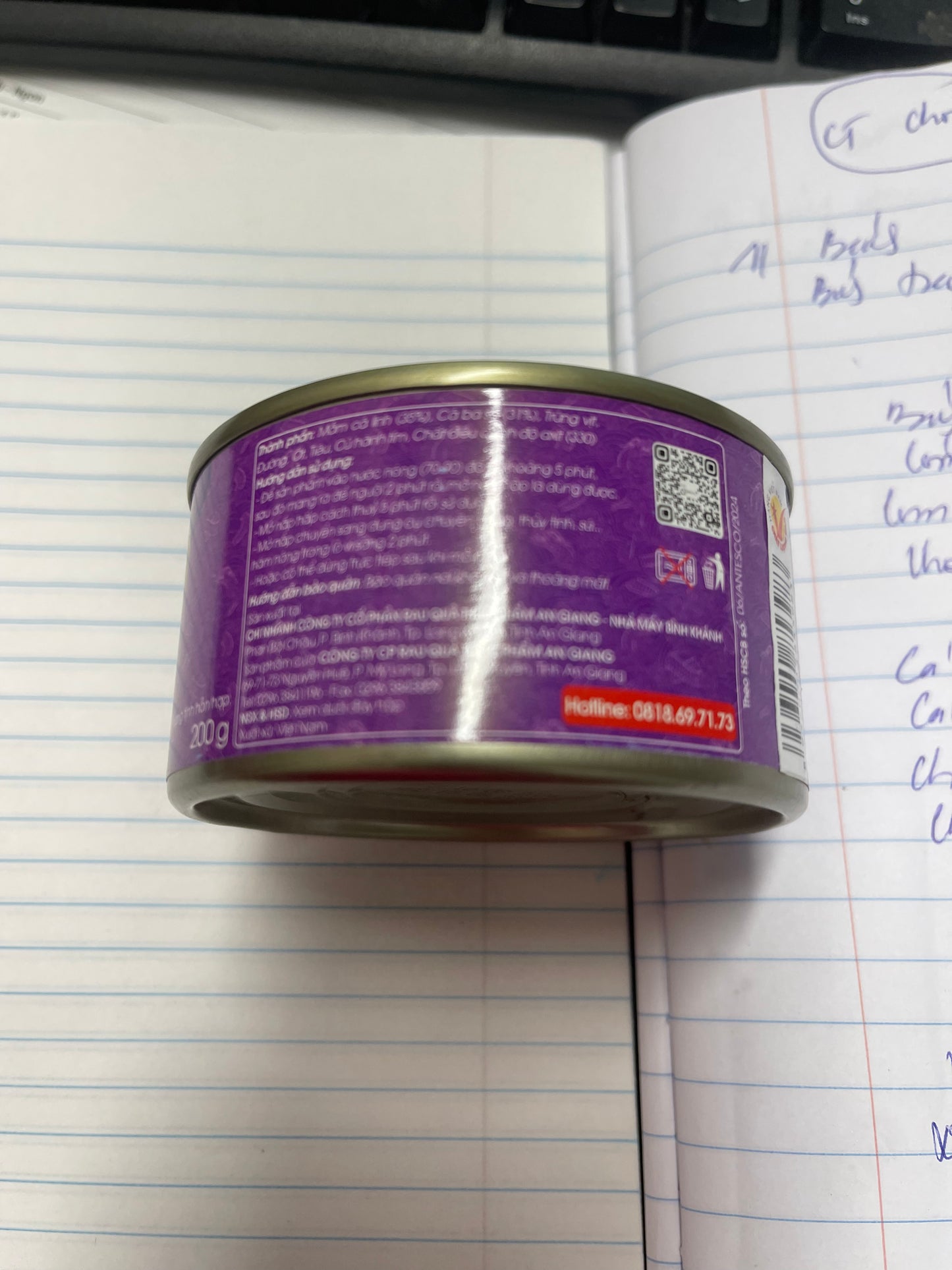 Mam ca linh - chung ca ba sa 150 gram