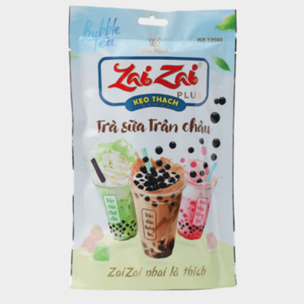 Keo Thach Zai Zai Plus Tra Sua Tran Chau - Zai Zai Jelly Plus Pearl Milk Tea 320g