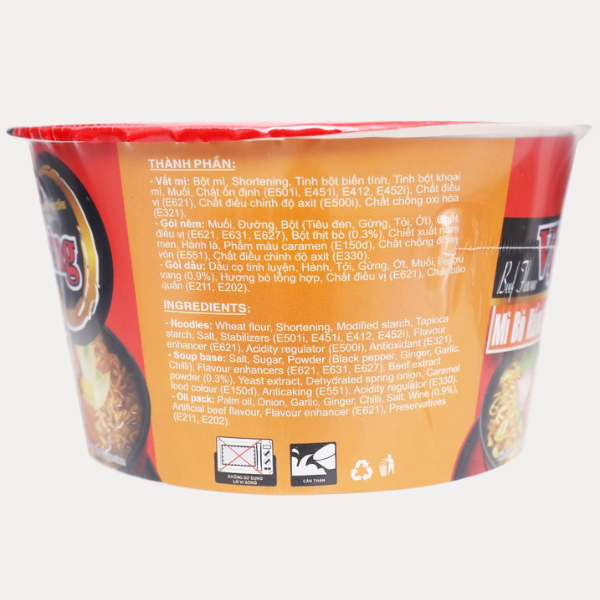 Mi Bo Ham Sot Vang Vi Huong - Beef Flavor Noodle (1 To 80g)