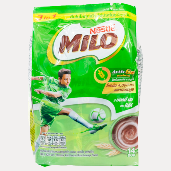 Milo Bot Lua manh hoa tan 3 in 1 - MILO POWDER 3IN1 (14x0.91OZ)