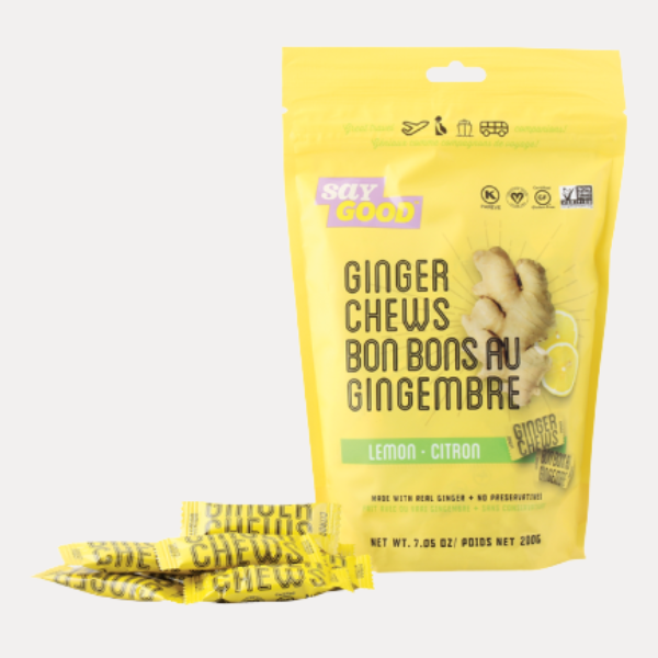 SAY GOOD GINGER CHEWS LEMON 7.05oz 200g