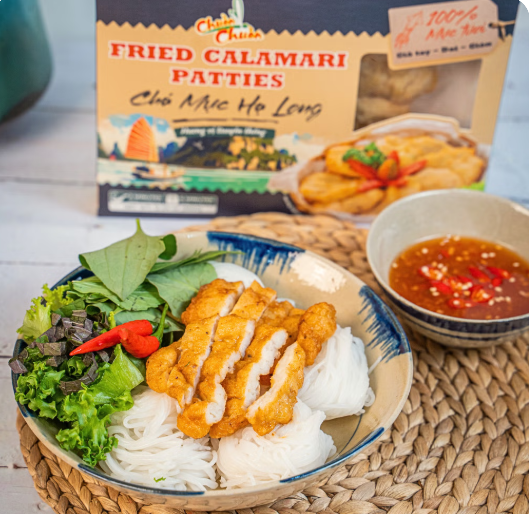 Cha Muc Ha Long 350g - Fried Calamari Patties Frozen 12.3OZ (U.S)