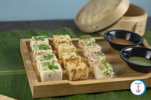 Dau hu tom dong goi Size lon - Shrimp tofu big packing (2lbs/pack) 908 gram