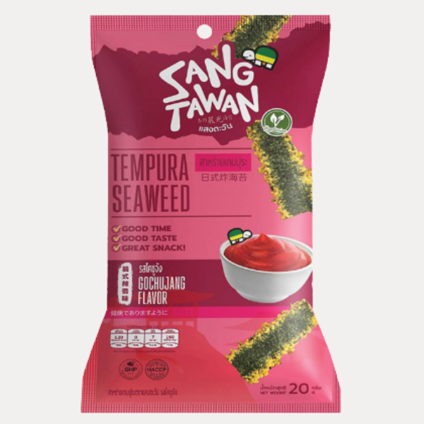 Snack Rong Bien vi Cay Han Quoc - TEMPURA SEAWEED GOCHUJANG 0.71oz