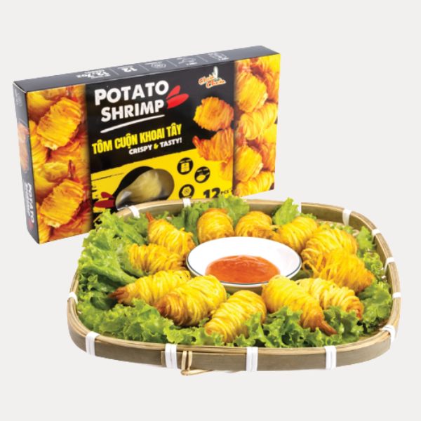 Tom Cuon Khoai Tay - D FZ POTATO WRAPPED SHRIMP 12.7OZ