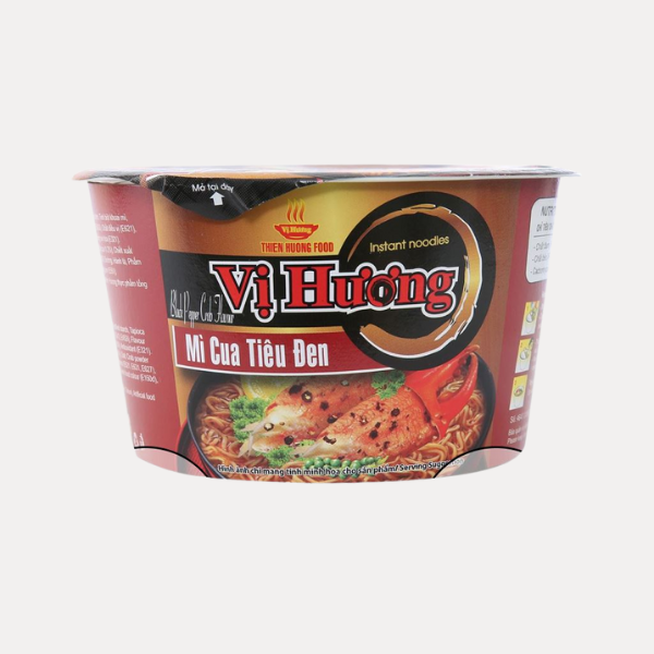 Mi Cua Tieu Den Vi Huong - Crab & Black Pepper Noodle (1 To 80g)