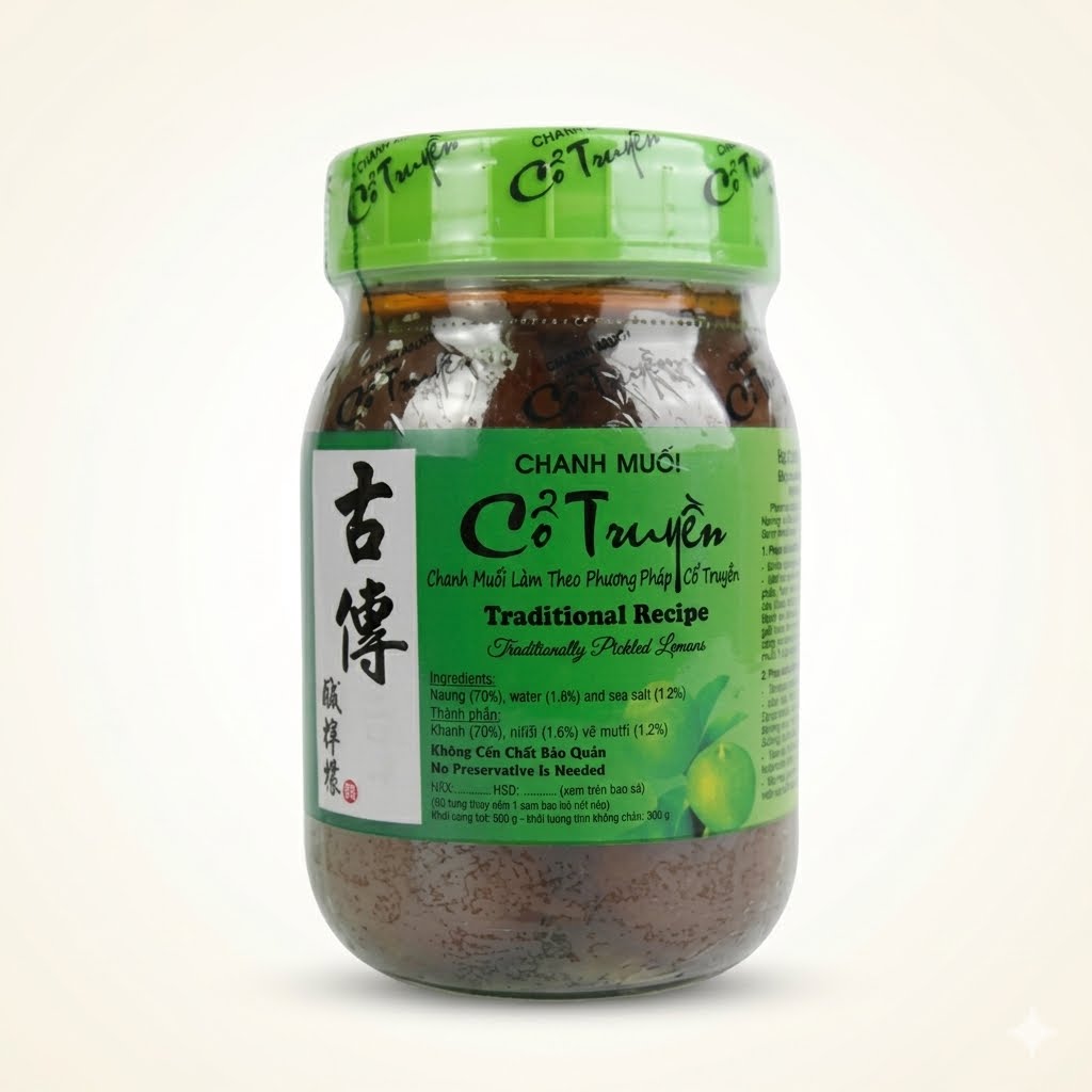 Chanh muoi co truyen hu/ Traditional Pickled Lemons * 500g
