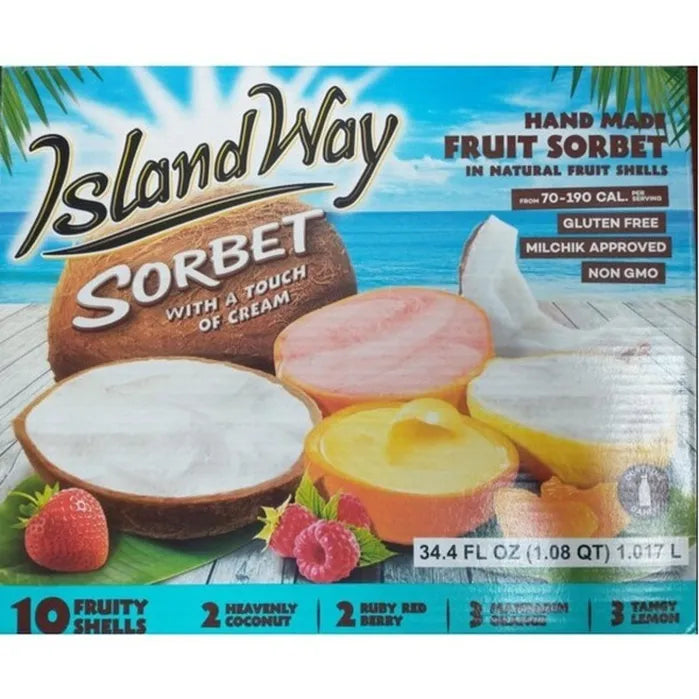 Ice Cream - Island Way Sorbet in Fruit Shells (In-Store Only)