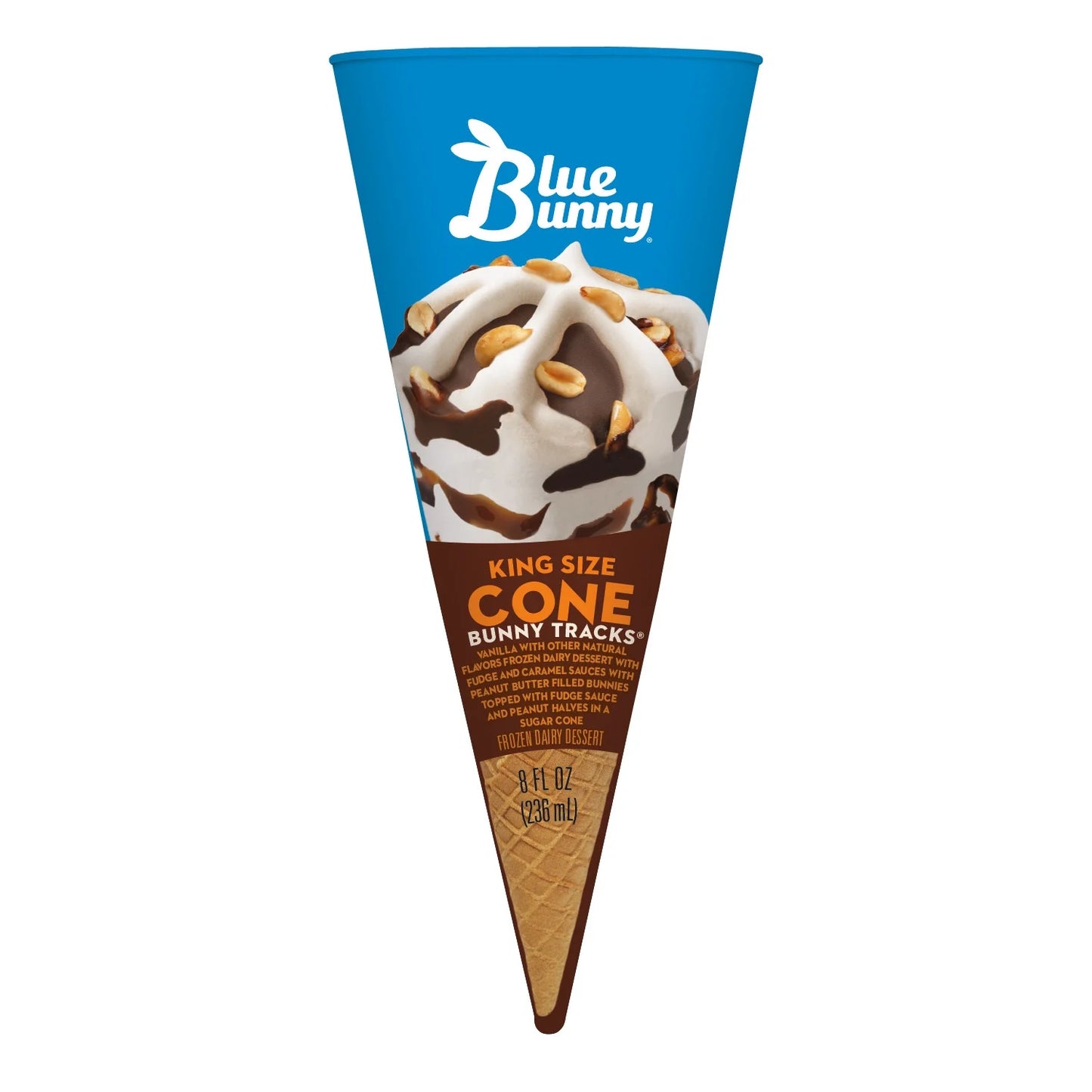 Blue Bunny Ice Cream - King Size Cone Brownie