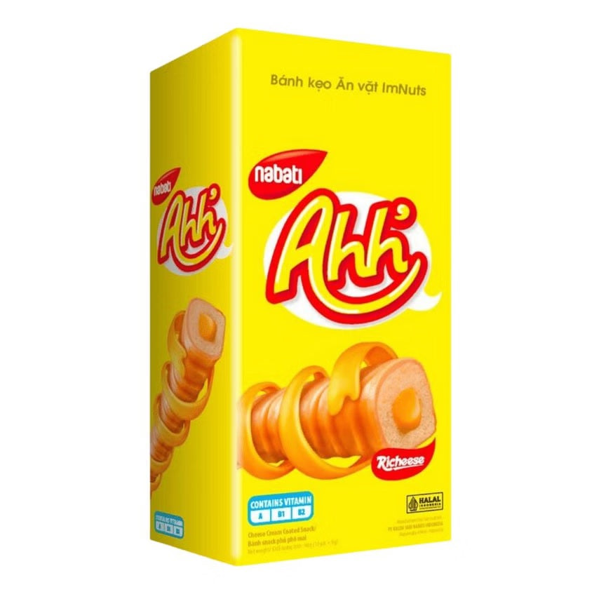 Banh Ahh Nabati Vi Pho Mai Hop - Cheese Flavor Cookies - 90g