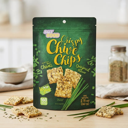 Banh Snack vi He - CHIVES CHIPS ORIGINAL FLAVOR 2.11oz