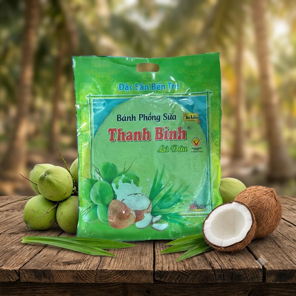 Banh phong sua la dua Thanh Binh 400g