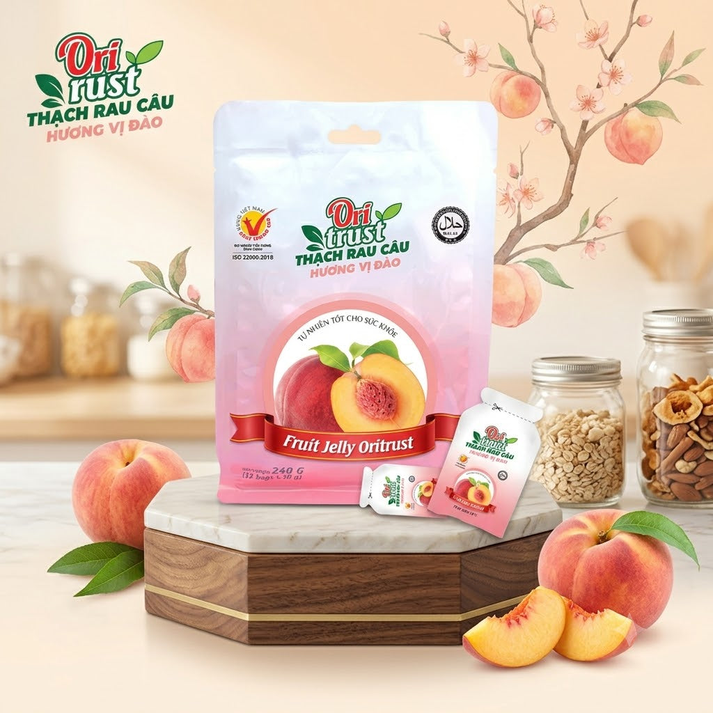 Thach rau cau huong vi Dao 240g
