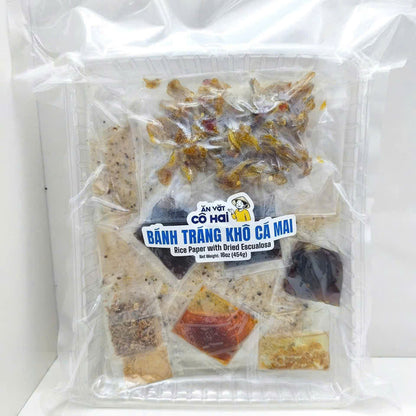 AVCH96 - Banh Trang Kho Ca Mai / Rice Paper With Dried Escualosa * 454g x 20 Units