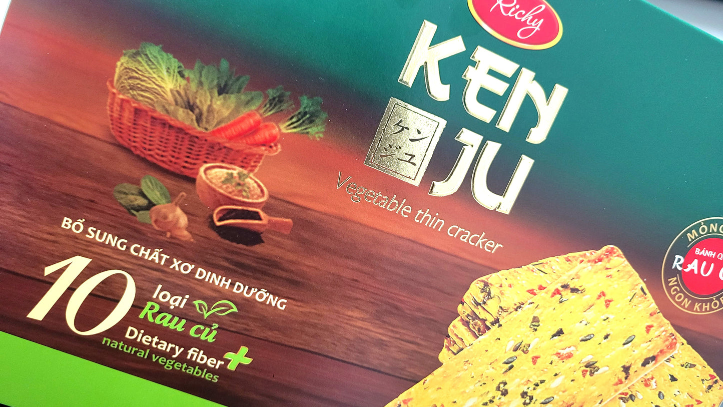 Kenju Vegetable Thin Cracker  Box 288 g