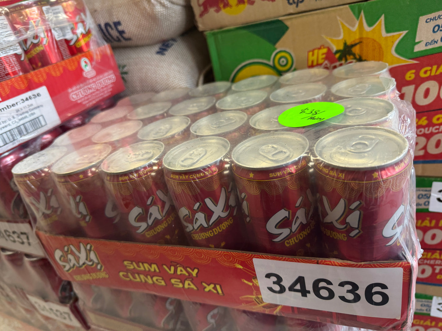 Sa Xi Chuong Duong - SAXI CARBONATED DRINK 11.15OZ-1 box 24 lon 33$