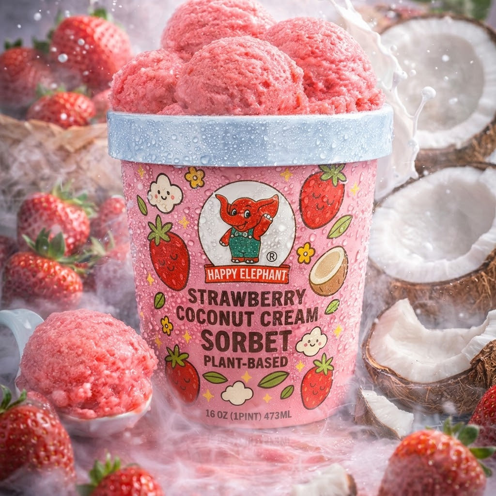 ICE CREAM - STRAWBERRY (HAPPY ELEPHANT)