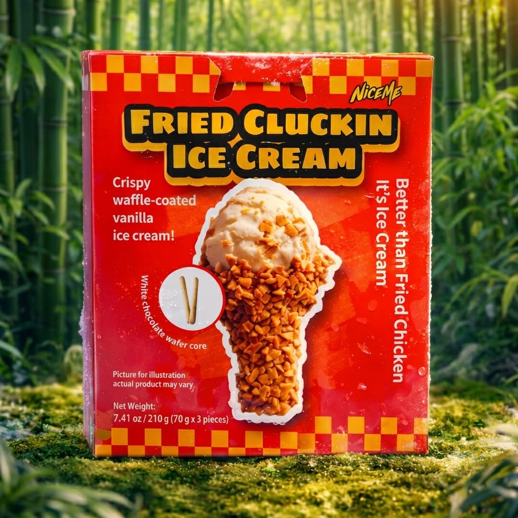 FRIED CLUCKIN ICE CREAM (CRISPY WAFFLE-COATED VANILLA) 70G