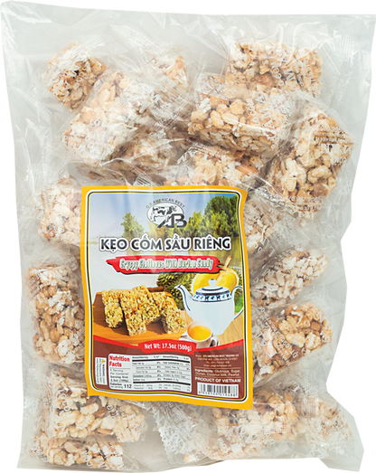 Keo com sau rieng - CRISPY GLUTINOUS DURIAN CANDY