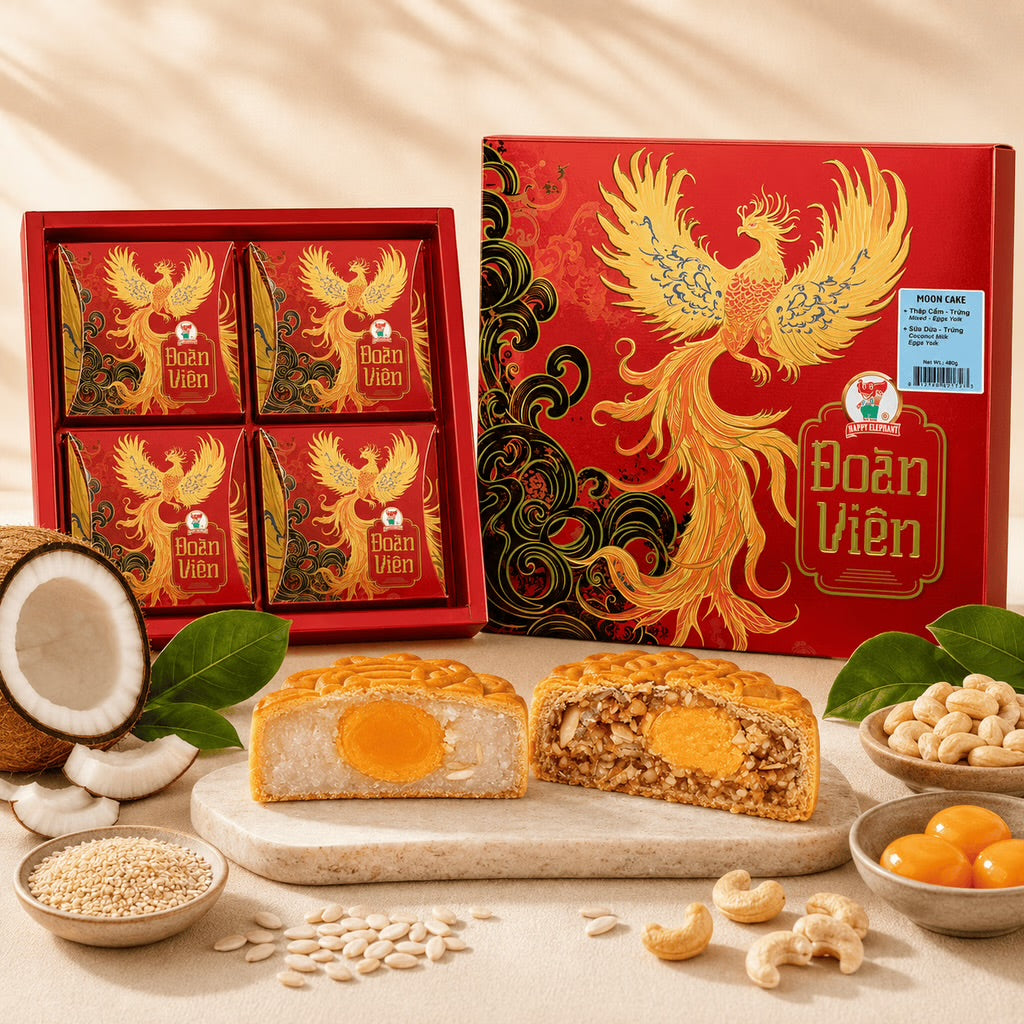 BANH TRUNG THU - Moon Cake CoConut Milk (Yolk) 480g