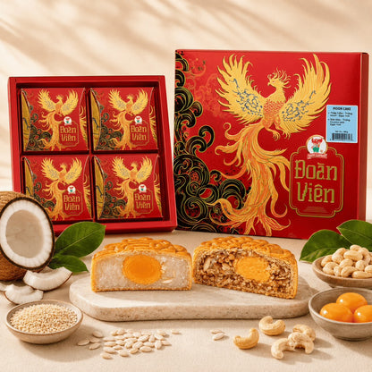 BANH TRUNG THU - Moon Cake CoConut Milk (Yolk) 480g
