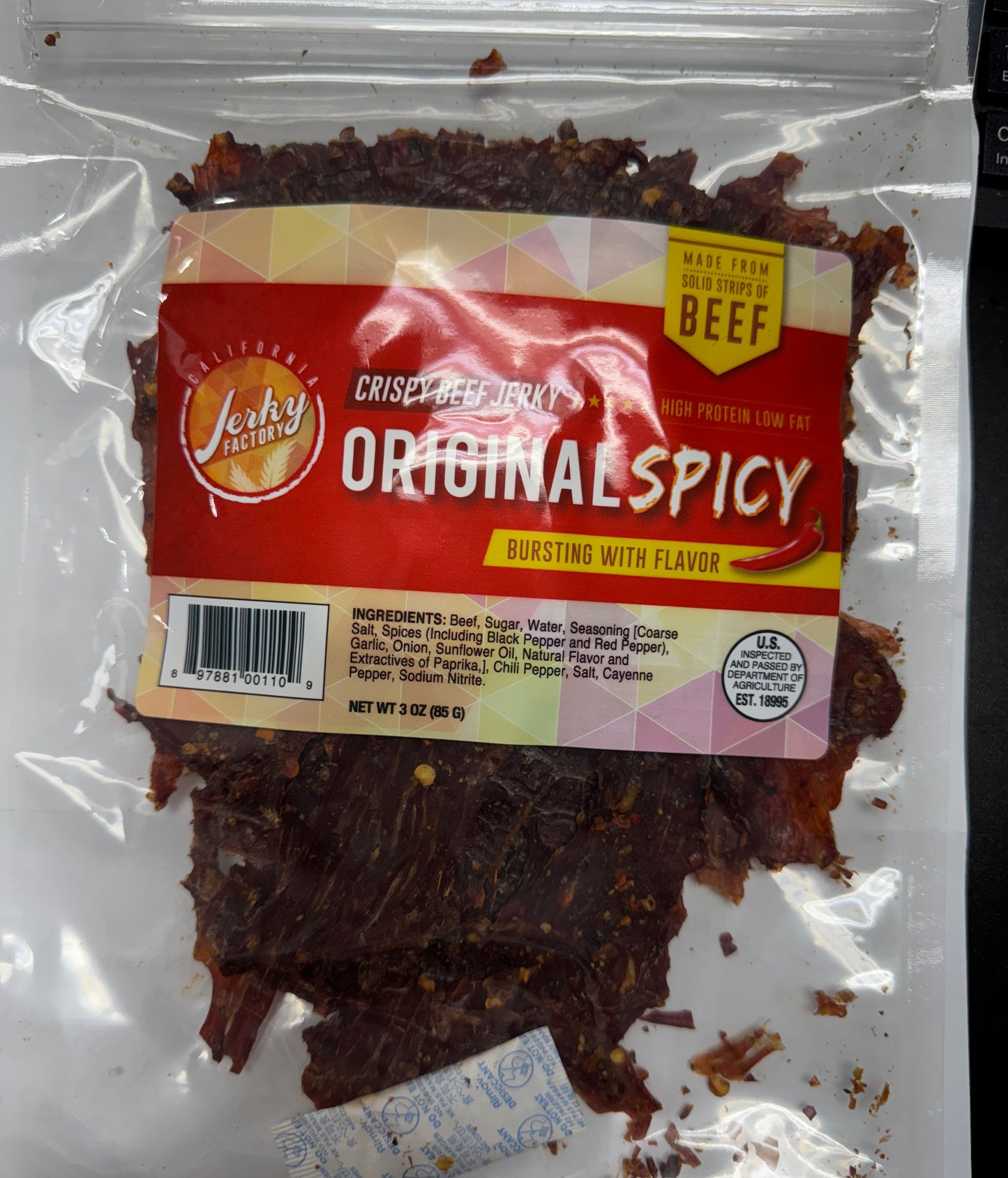 Kho Bo Crispy Original SPICY - 3oz Bag