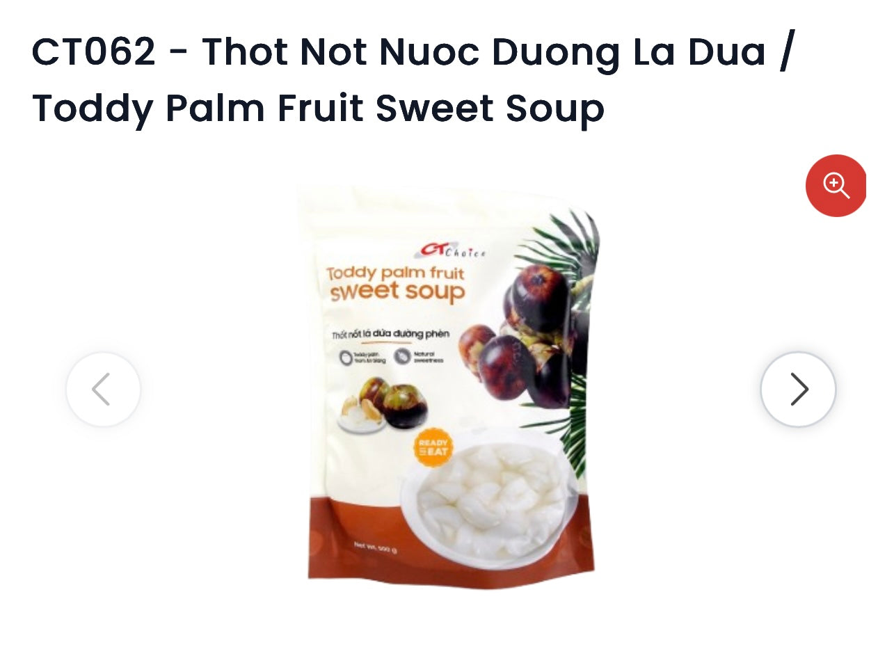 THOT NOT LA DUA DUONG PHEN /TODDY Palm fruit sweel soup -500g