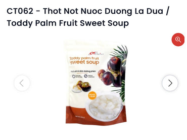 THOT NOT LA DUA DUONG PHEN /TODDY Palm fruit sweel soup -500g