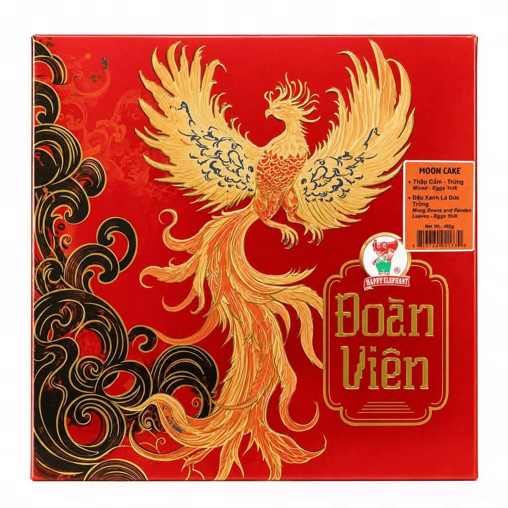 BANH TRUNG THU - Moon Cake TARO (Yolk) 480g