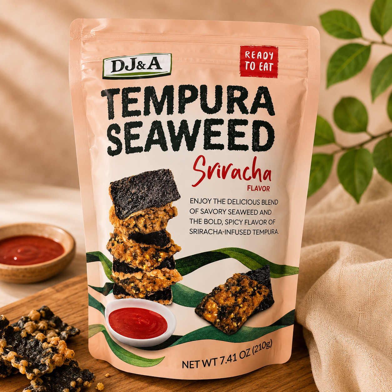 Tempura seaweed