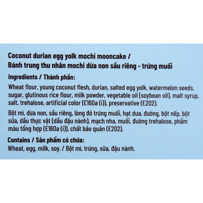 Banh Trung Thu Mochi - Combo Box 4 Banh (CT Choice Moon Cake - Blue Box)