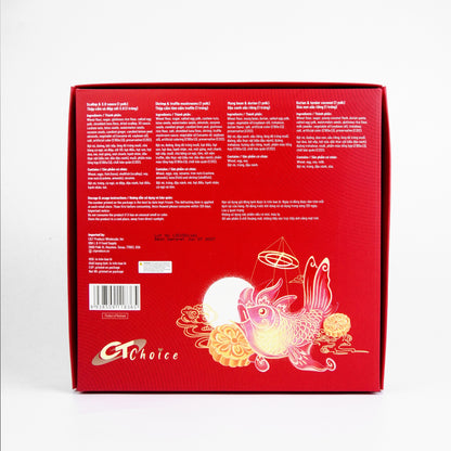 Banh Trung Thu Tham Cam CT Choice - Combo Box 4 Banh (Moon Cake - Red Box)