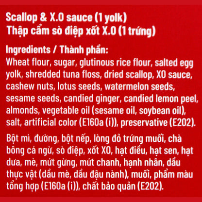 Banh Trung Thu Tham Cam CT Choice - Combo Box 4 Banh (Moon Cake - Red Box)